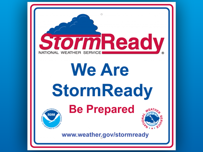 We are storm ready. www.weather.gov/stormready