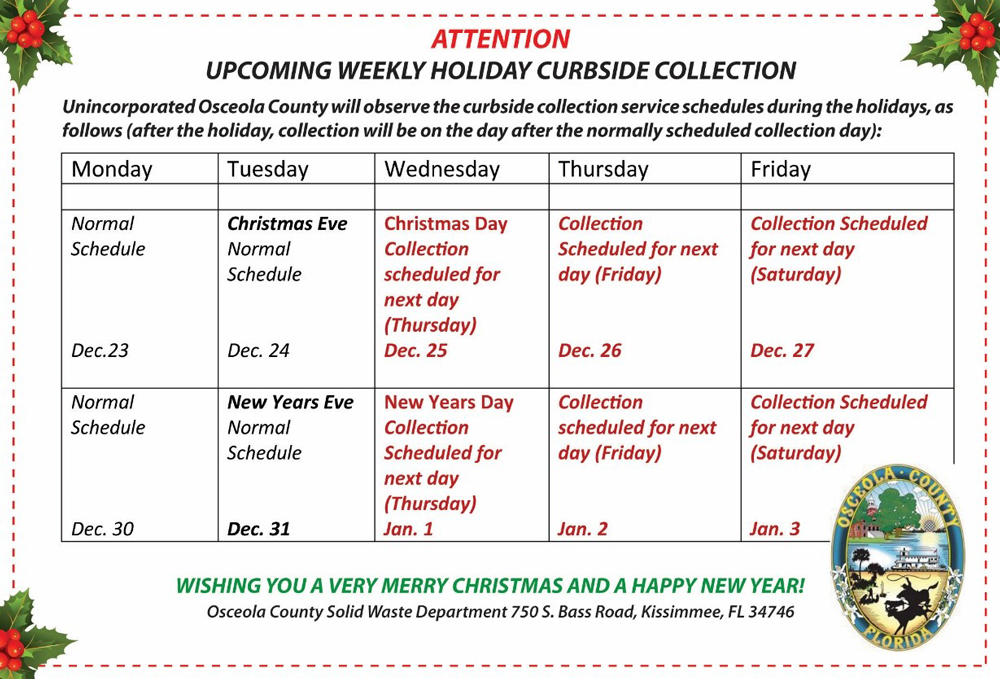 County Offices, Courthouse Closed for Christmas & New Year Holidays