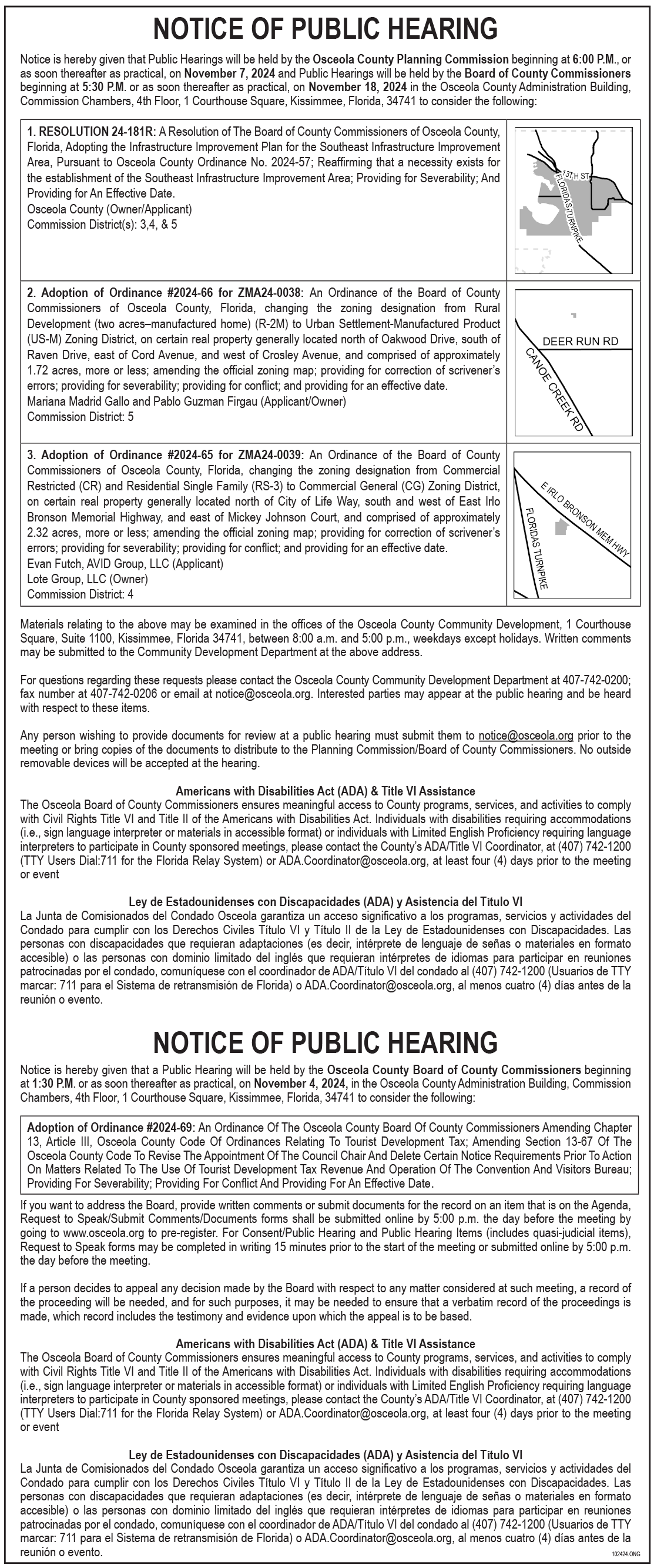 Notice Of Public Hearing PC 11-07-2024