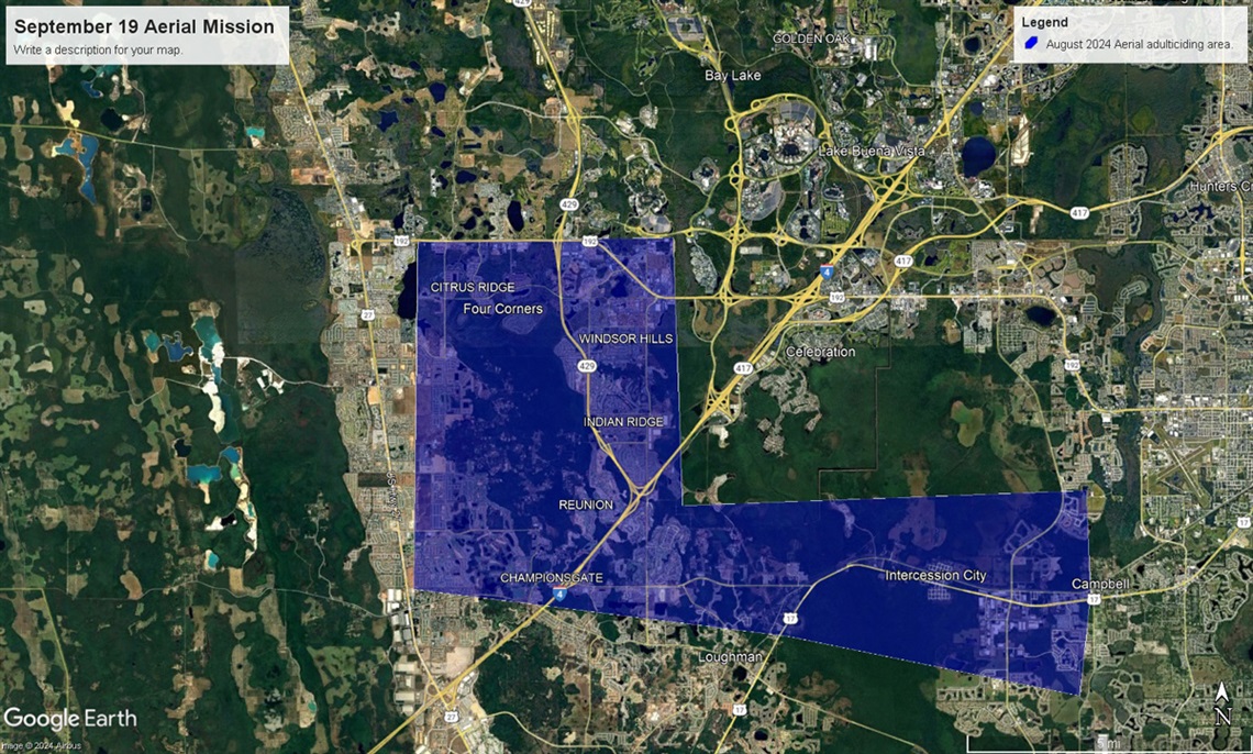 Osceola County Westside Aerial Spraying