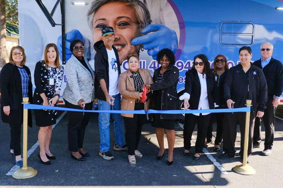 Commissioner Viviana Janer speaks at ribbon-cutting. Mobile Denture Unit Brings Affordable Senior Smiles to Osceola County